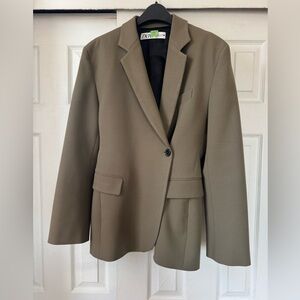 Zara Olive Women's Blazer